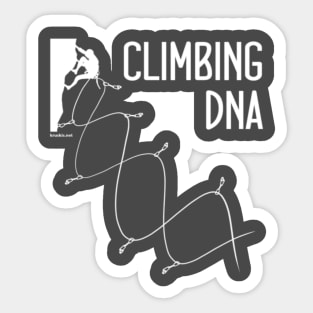 Climbing dna man Sticker